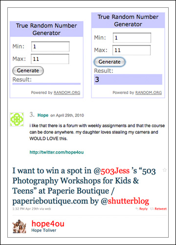 [ 503 Workshop for kids and teens winner ]