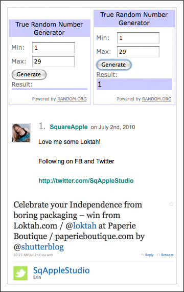[ Loktah winner ]